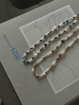 ASCLO Smile & Skull Beads Necklace (2color)