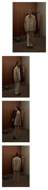 イージーオーバーサイズシャツ/EASY OVERSIZE SHIRTS [BEIGE]