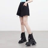 エベンピンタックワイドハーフパンツ
