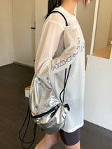 DIMUエアメッシュブロックコアプリント長袖Tシャツ