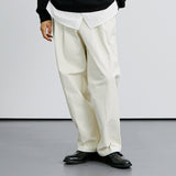 ワイドカーブフィットツータックチノパンツ / WIDE CURVE FIT TWO TUCK CHINO PANTS CREAM