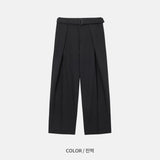 LMN Tape Belt Wide Set-up Slacks (4 colors)