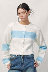  ALPACA BOOKLE KNIT CARDIGAN / IVORY