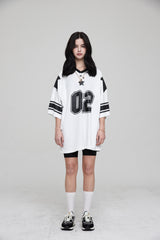 フットボールスタージャージオーバーサイズTシャツ / FOOTBALL STAR JERSEY OVERSIZED T-SHIRT OFF WHITE
