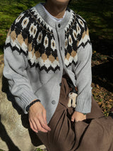 ASCLO Nordic Knit Cardigan (2color)