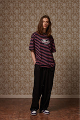 Multi stripe T - Pink (4622114848886)