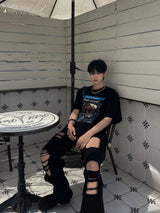 Attention News Paper Short Sleeve T Shirt (2color)