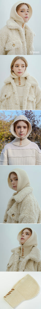 soboro knit balaclava 3colors