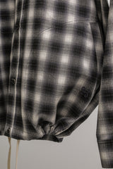 オンブルポケットシャツジャケット / OMBRE POCKET SHIRKET(SHIRTS JACKET)-MARS BLACK