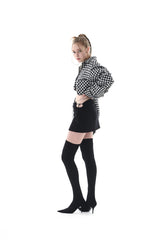 カットアウトミニスカート/CUT OUT MINI SKIRT