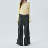 DAS DOUBLE STRAP PANTS / CHARCOAL