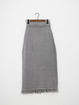 ニットフリンジスカート/Knitted fringe skirt (3color)