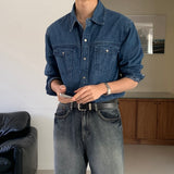 LMN Hey Two Pocket Line Denim Shirt (4 colors)