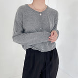 Round Neck Cardigan