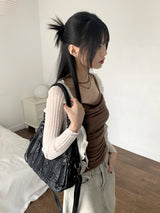 ダオシャーリングドレープスリーブレス