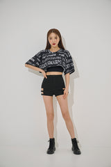 ペア半袖クロップTシャツ/(9194) Pair Short Sleeve Crop Tee