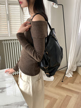 Gomez Vintage Leather Big Cross Shoulder Bag