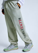 RLOVEUTIONスウェットパンツ_ベージュ