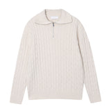 LMN Liton Cable Semi-Ziped Knit (7 colors)