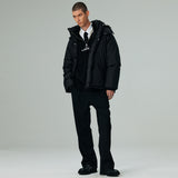 オーバーフィットフードダックダウン/OVERFIT HOOD DUCK DOWN-BLACK