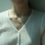 Y PEARL 14K GOLDFILLED NECKLACE (6681233490038)