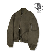 87-STAN027 [Vegan Suede]カーブドレイヤーボンバースエードジャケット