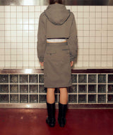 カーゴスカート / CARGO SKIRT (KHAKI-GREY)