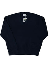 V-neck basic knit / knit , overfit knit