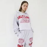 [pre-order 3/30~] SALT & LIGHT CROPPED HOODIE_MELANGE GRAY (6688313049206)