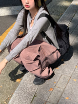 ゲロ ベーシック ラウンド 長袖 ニット カーディガン