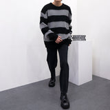 EVヘアーオーナメントストライプニット/EV Hair Ornament Striped Knitwear (3 colors)