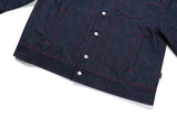 スティッチデニムトラッカージャケット / STITCH DENIM TRUCKER JACKET_BLUE