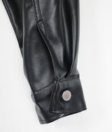 レザートラッカージャケット / Leather Trucker Jacket (2color)
