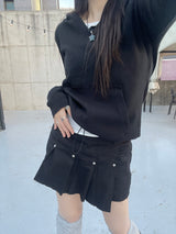 ミックスフードスウェットシャツ / Mixed hooded sweatshirt.