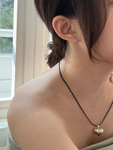 [92.5silver] クランプハートピアス