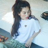 Heart Croped Top / Black