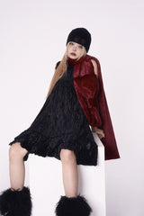 Ribbon Muffler_Wine Red
