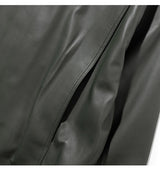 ラムスキンオーバーフィットボンバージャケット/LAMSKIN OVERFIT BOMBER JACKET