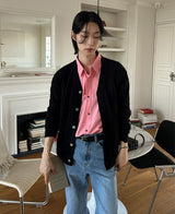 ルークケーブルカーディガン / Ruke cable cardigan (5 color)