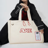 A LABEL CANVAS BAG (ivory!)