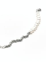 MB006 FRESHWATER PEARL WITH STAINLESS STEEL BRACELET