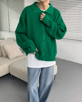 ウォーマーバルーンカラーカーディガン / AZ Warmer Balloon Collar Cardigan (7 colors)
