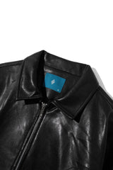 ミニマルライダーソフトレザージャケット/ Minimal Rider soft-Leather Jacket J22 Black