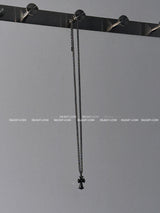 chrome surgical long-necklace