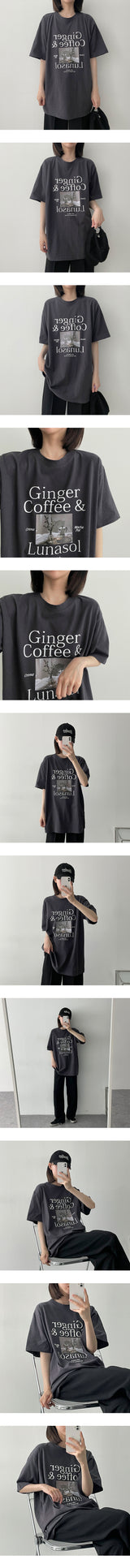 コーヒーショートスリーブTシャツ / coffee short-sleeved T-shirt