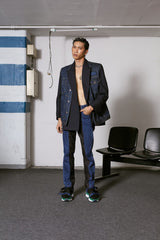 MCxQDAP NAVY HYBRID DENIM BLAZER (4631384195190)