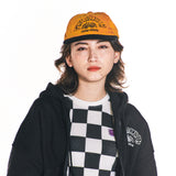 ウェア―ドセミサイクルコーデュロイフラットブリムキャップ/WEIRD SEMICIRCLE CORDUROY FLAT BRIM CAP (YELLOW)