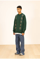 MNボウンオーバーサイズスェットシャツ/MN BONE OVERSIZED SWEAT SHIRTS