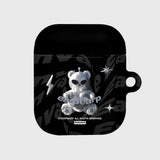 SPACE NIGHT STEEL BEAR-BLACK(AIR PODS-HARD) (6613160394870)