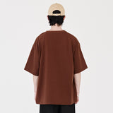 RE:ON LOGO T-SHIRT (BROWN)